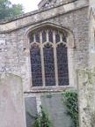 384th Stained glass window from the outside.JPG