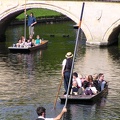 Punting on the River Cam.  The city of Cambridge got its name from the bridges on the River Cam.JPG