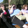 Christy, Isabelle and Carol enjoying the warmth of the September sun on the River Cam.JPG