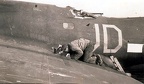 Peering down a big hole; flak damage