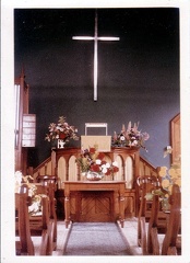 Geddingtom Chapel from the inside 1966 