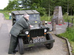 Roy Denney and his Jeep