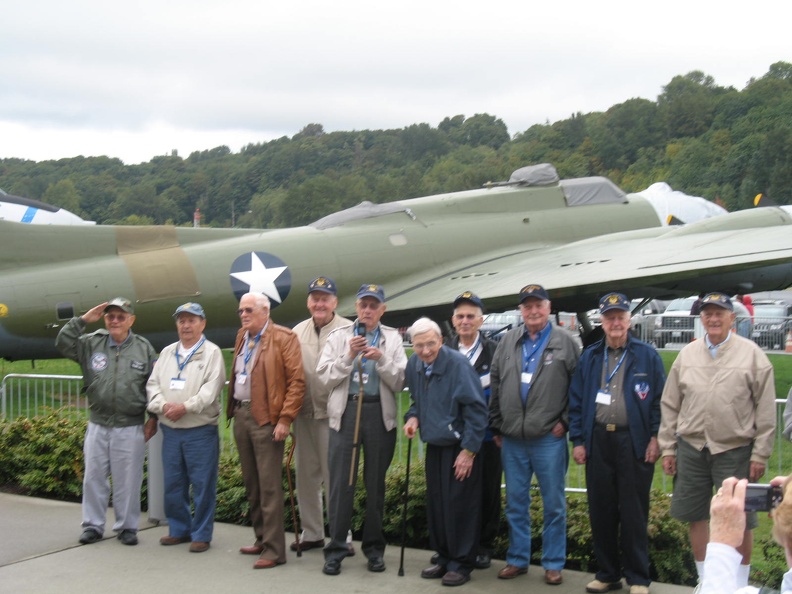 Our Veterans - with another old warrior - the B-17