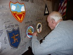 Billy Wiley signing the wing panel.