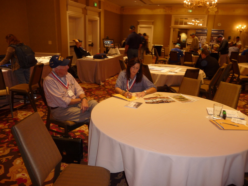 Marlyn chatting with Donna Neely