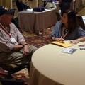 Marlyn chatting with Donna Neely