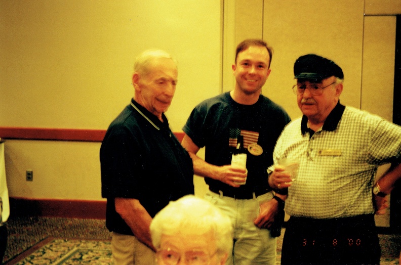 Nathan "Mike" Mazer, Marc Poole, and Sanford Sandy Marks, at the 2000 reunion in Savannah, Georgia.
Photo provided by Marc Poole, 2014. CCI11022014_0015.jpg