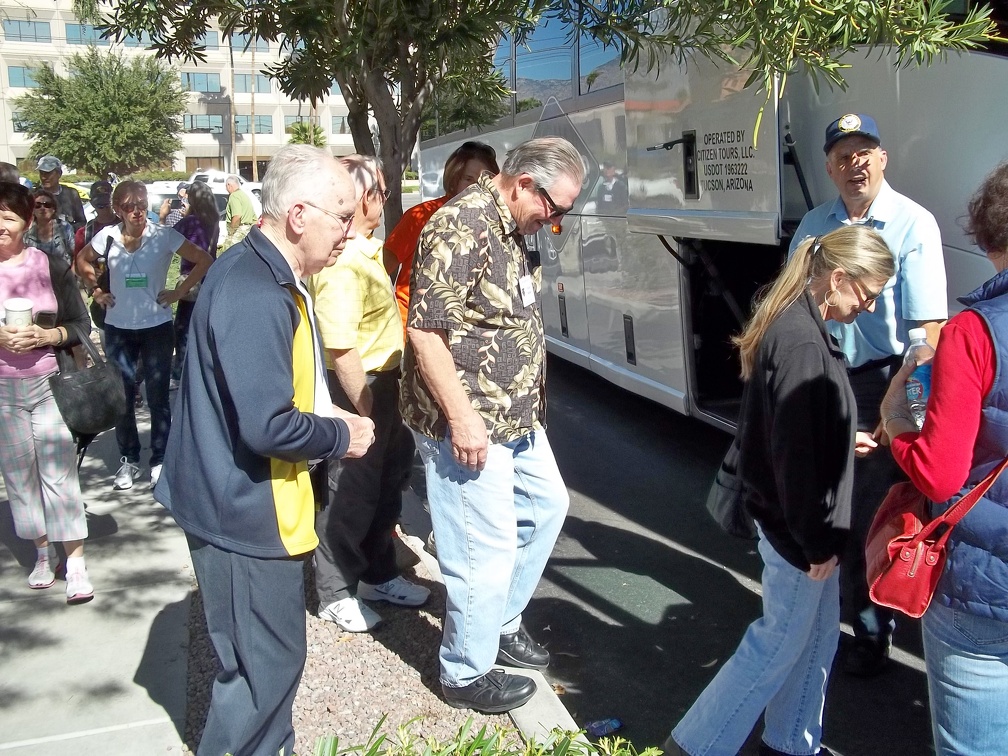 Boarding the Sabino Canyon Bus