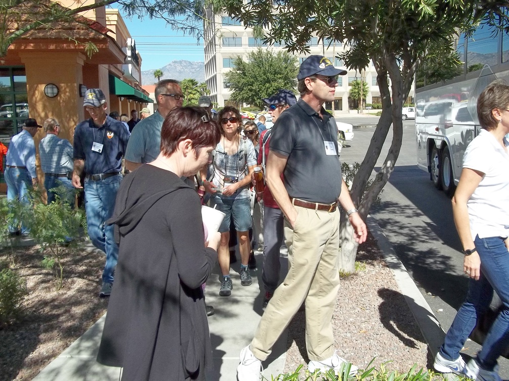 Boarding Bus #2 for the Sabino Canyon Tour