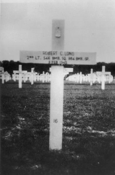 Robert C. Long Grave Marker in England