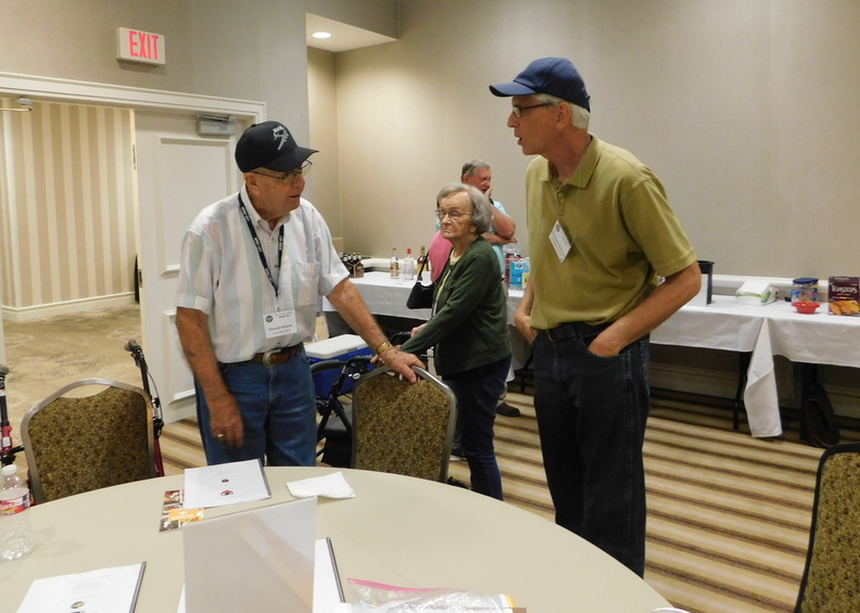 Don and Donna Hilliard chatting with Chris.JPG