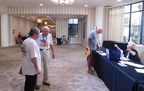 Kevin, Bill and Bill Jr at the Registration Desk