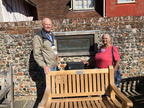 Fred & Gail in the Market Square, Lavenham