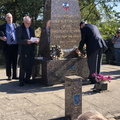 Henry Sienkiewicz Lays 545th BS Wreath