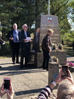 Shaye Bureau Lays 547th BS Wreath