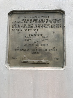 Control Tower Plaque