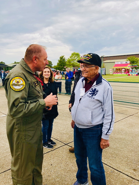 Junket XI -- Sally B visit -- Henry J. Kolinek and Steve Carter