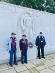 Junket XI -- Madingley -- 384th vets and wall of the missing