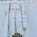 Junket XI -- Madingley -- wreath and statue