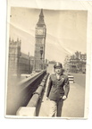 Lt Ken Curran in front of Big Ben