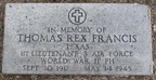 Grave of 1st Lt Thomas Rex Francis