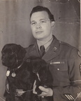 USAAF T/Sgt with Dogs