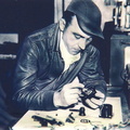 Joseph George Rachunas at 443rd depot instrumnet workbench