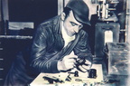 Joseph George Rachunas at 443rd depot instrumnet workbench