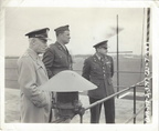 1944_07_23 MG Turner, COL Preston at 379th Bombardment Squadron Flightline
