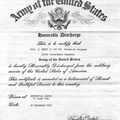 Honorable Discharge Paper for Paul Meehl, 547th BS