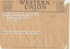 Tierney Telegram to Family