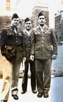2 Lt. Sam Bass, Sgt. Fonda Miller, and S/Sgt. Henry Kolinek (489 visits) Left to right: 2 Lt. Sam Bass, Sgt. Fonda Miller, S/Sgt. Henry Kolinek
Photo and identification c... 2 Lt. Sam Bass, Sgt. Fonda Miller, and S/Sgt. Henry Kolinek