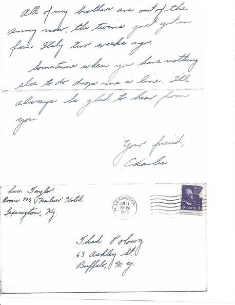 Ltr to Ted Polowy from Charles Taylor 16 Jan 1946 Lexington KY-2.jpg