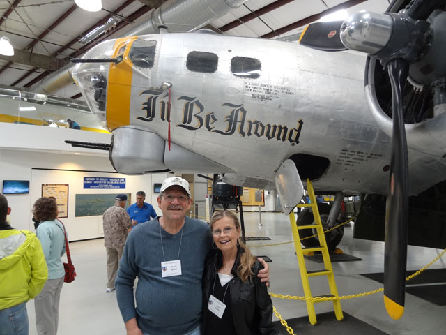 Chuck and Linda at the 390th Bomb Group museum