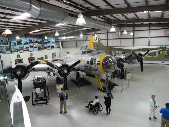 Pima Air Museum, 390th Bombardment Group Museum, looking down from the  upper level..jpg